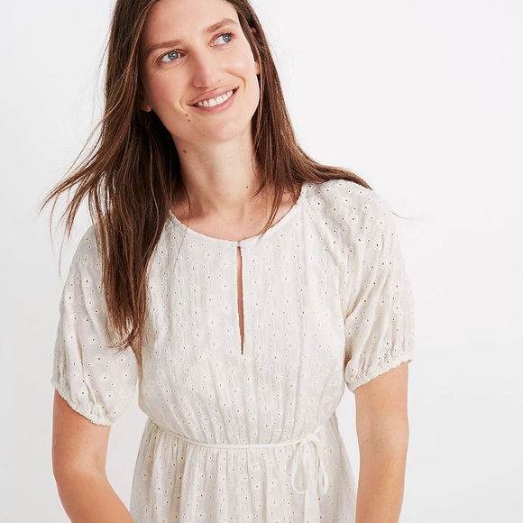 Madewell cream eyelet dress - Picture 2 of 6